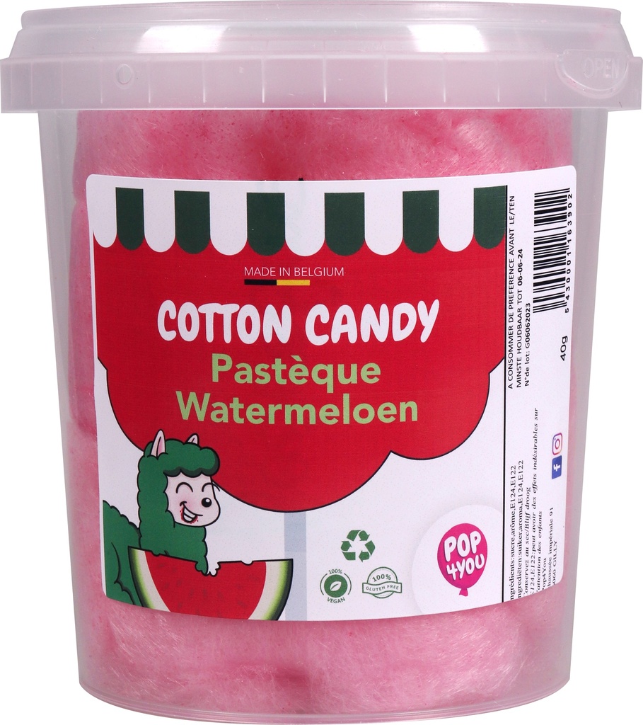 [BP40] Suiker spin watermeloen 40g