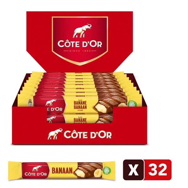COTE D'OR BANANE LAIT 47,5gr X 32