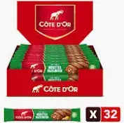 COTE D'OR LAIT NOISETTES 45G X 32